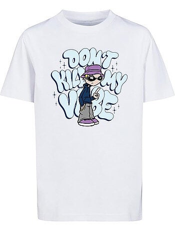 Camiseta don't kill my vibe para niños/niñas - mister tee