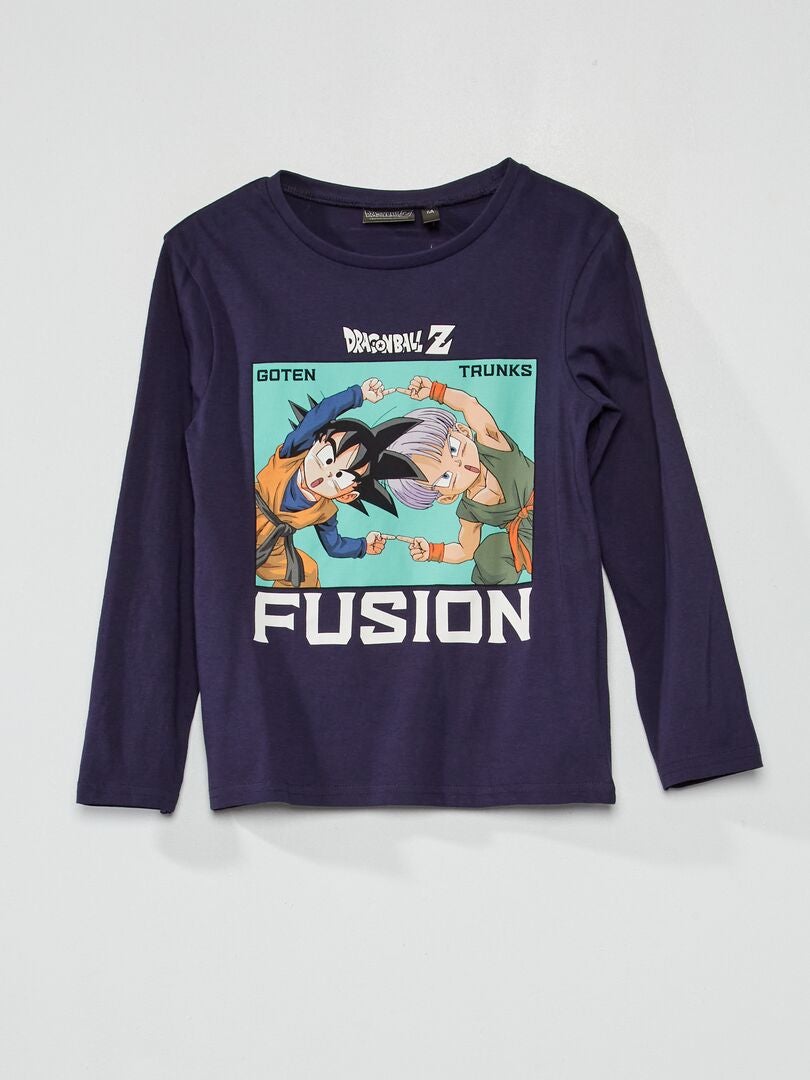Camiseta 'Dragon Ball Z' 'fusión' azul marino - Kiabi