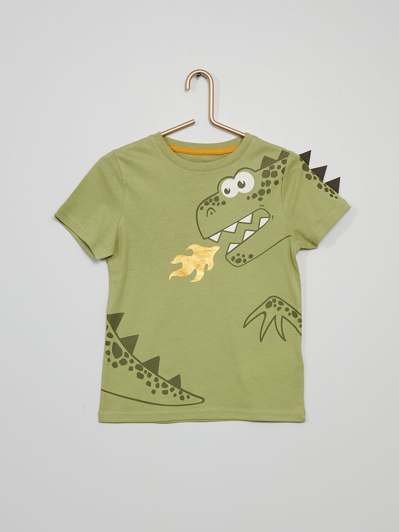 Camiseta 'dragón' KAKI - Kiabi