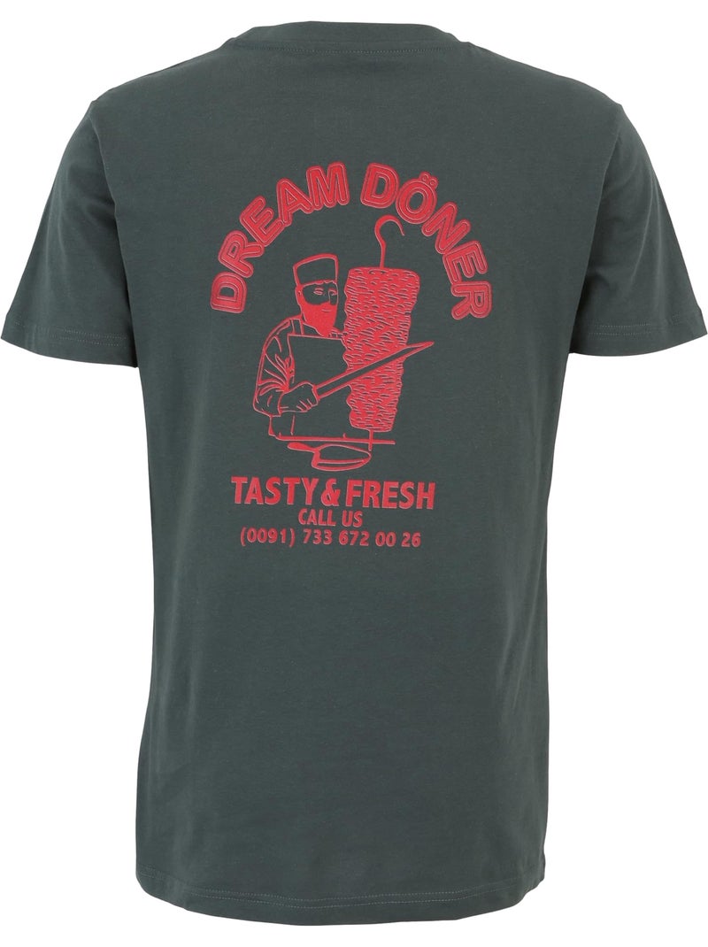 Camiseta dream kabab para hombre - mister tee Verde oscuro - Kiabi