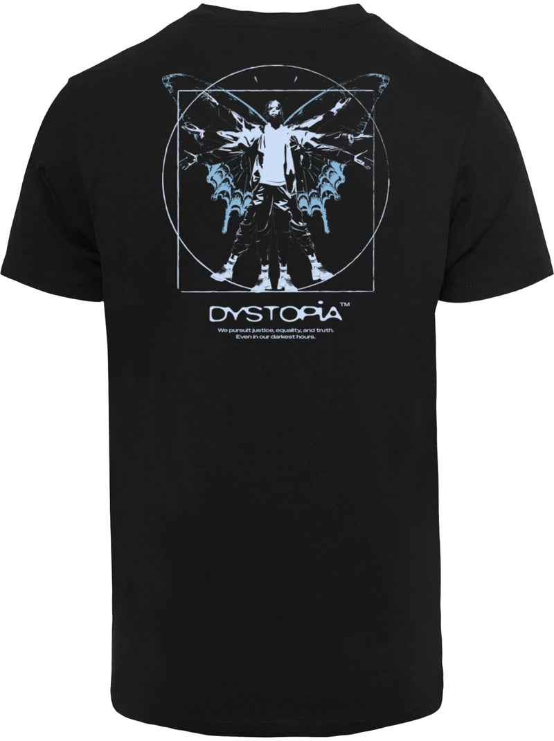 Camiseta dystopia para hombre - mister tee Negro - Kiabi