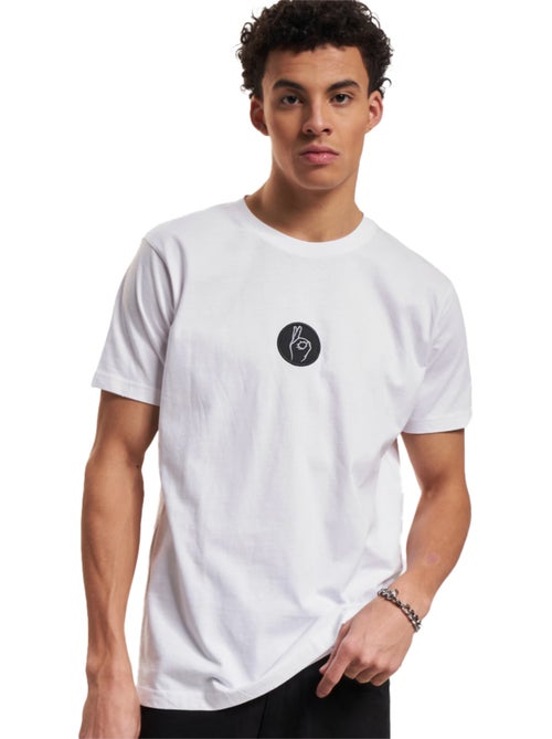 Camiseta easy sign diseño parche para hombre - mister tee - Kiabi