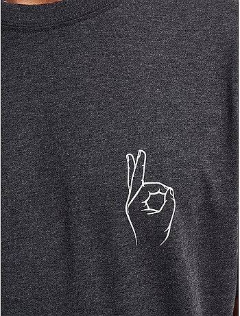 Camiseta easy sign para hombre - mister tee