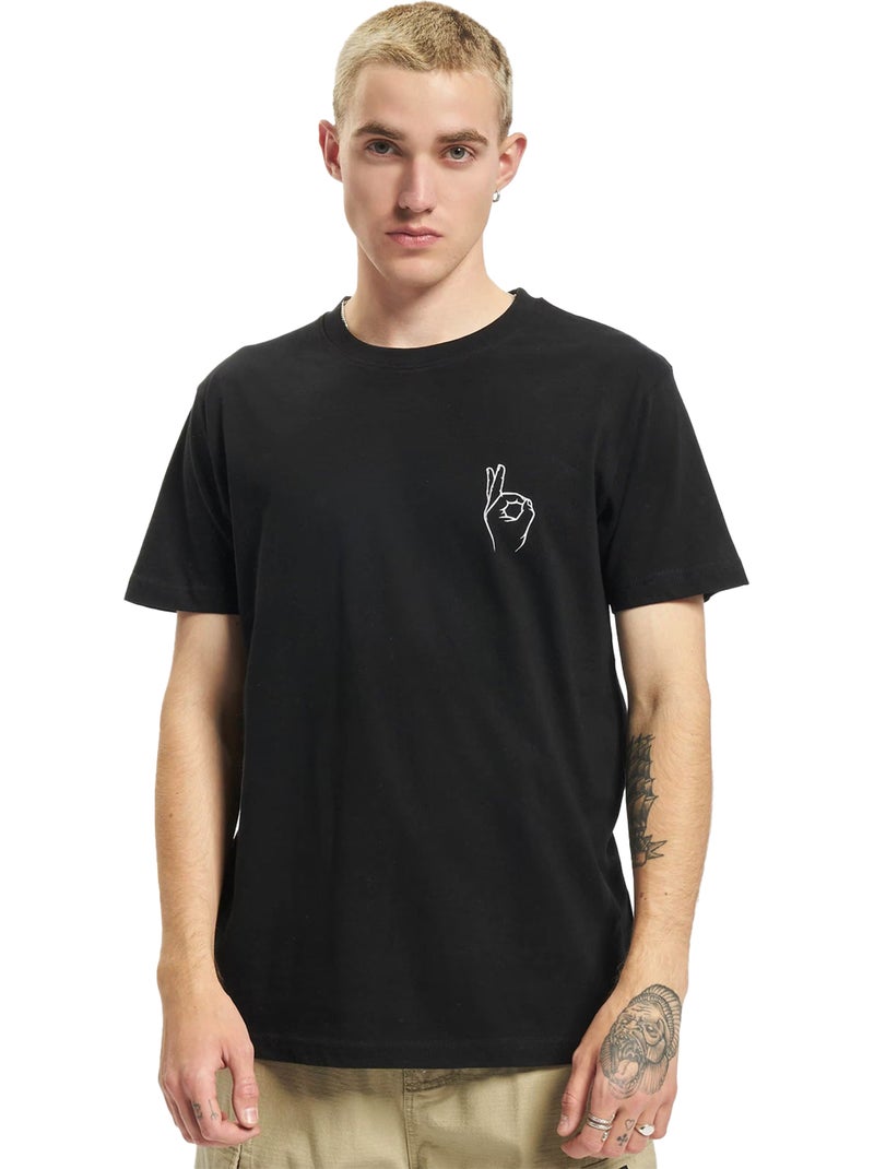 Camiseta easy sign para hombre - mister tee Negro - Kiabi