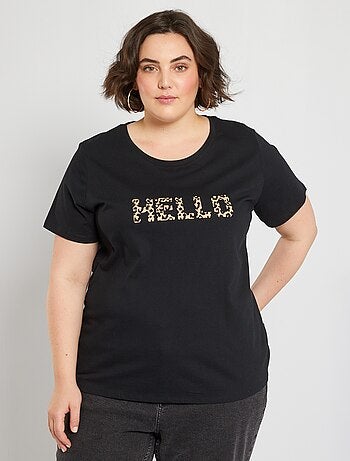 Rebajas Camisetas manga corta en tallas grandes de mujer baratas - Moda -  Kiabi