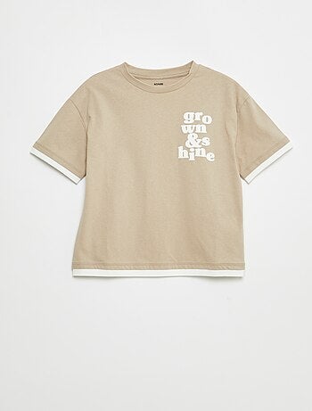 Camiseta efecto 2 en 1