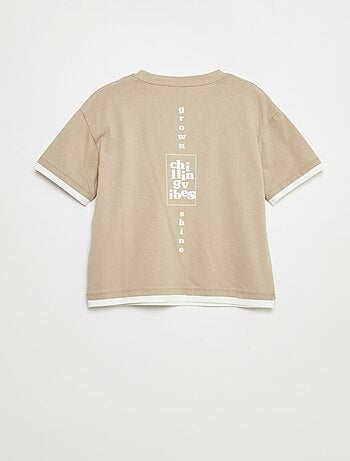 Camiseta efecto 2 en 1
