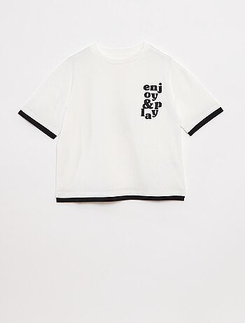 Camiseta efecto 2 en 1