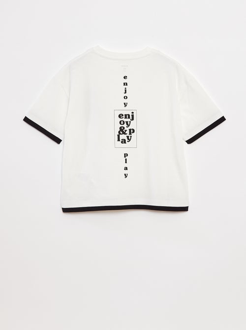 Camiseta efecto 2 en 1 - Kiabi