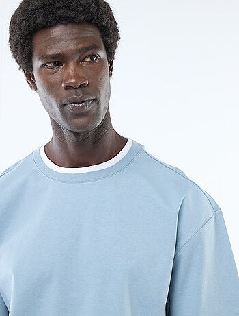 Camiseta efecto 2 en 1 de manga corta