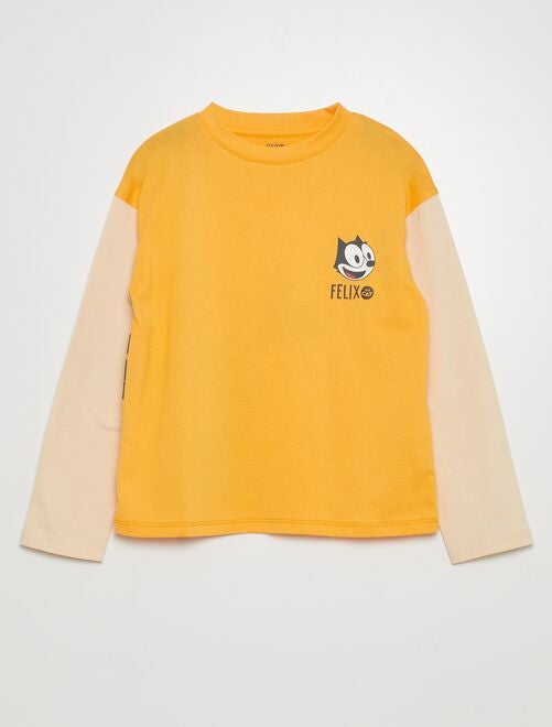Camiseta efecto 2 en 1 'El gato Félix' - Kiabi