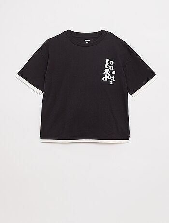 Camiseta efecto 2 en 1