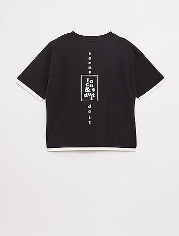 Camiseta efecto 2 en 1