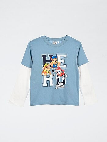 Camiseta efecto doble manga 'Patrulla Canina'