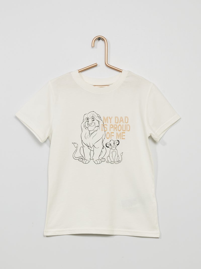 Camiseta 'El Rey León' 'Disney' BLANCO - Kiabi