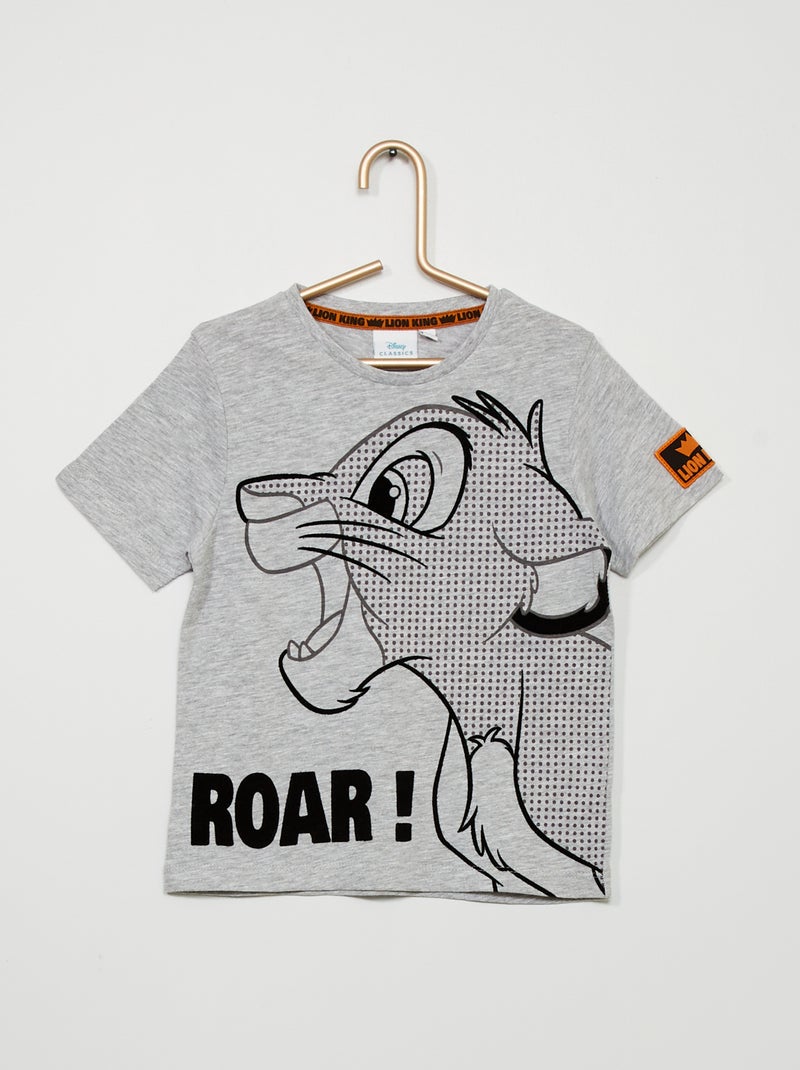 Camiseta 'El Rey León' 'Disney' gris - Kiabi