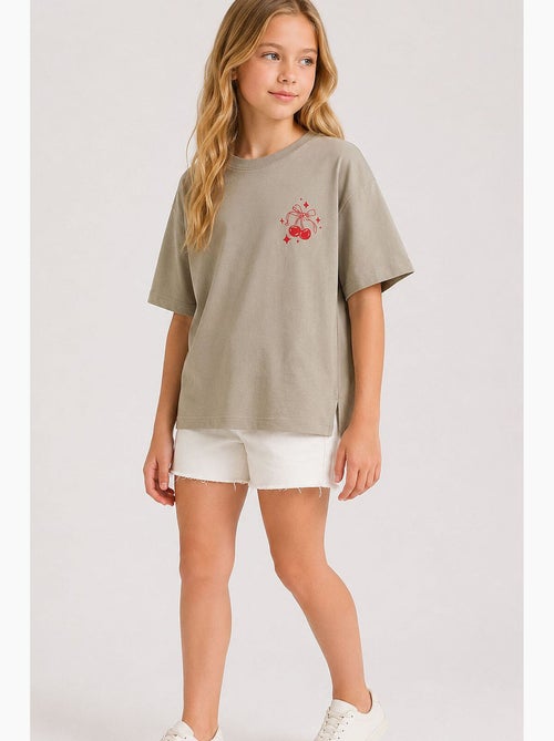 Camiseta elástica de algodón tommy - Kiabi