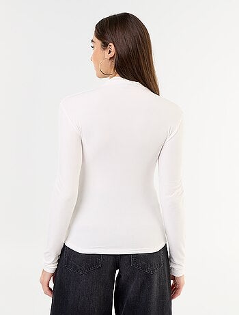 Camiseta elástica de cuello alto