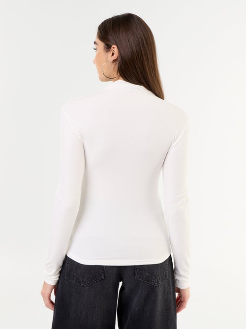Camiseta elástica de cuello alto - Kiabi