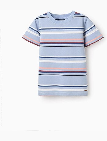 Camiseta en algodón a rayas