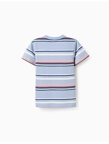 Camiseta en algodón a rayas