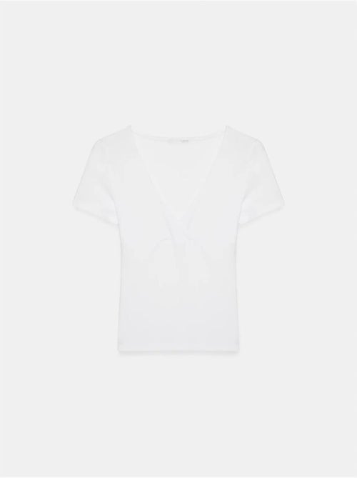 Camiseta entallada de manga corta con cuello de pico dilvin - Kiabi