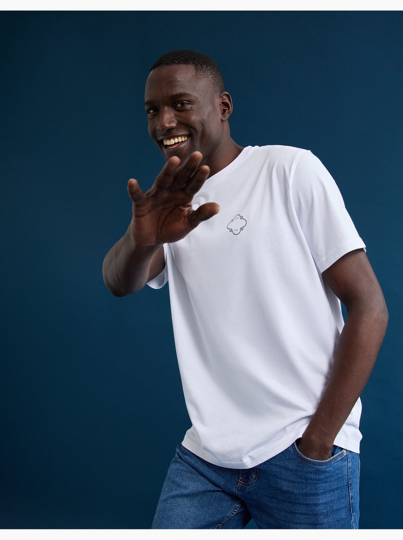 Camiseta 'Entusiasmo Nativo', MO Fashion Blanco - Kiabi