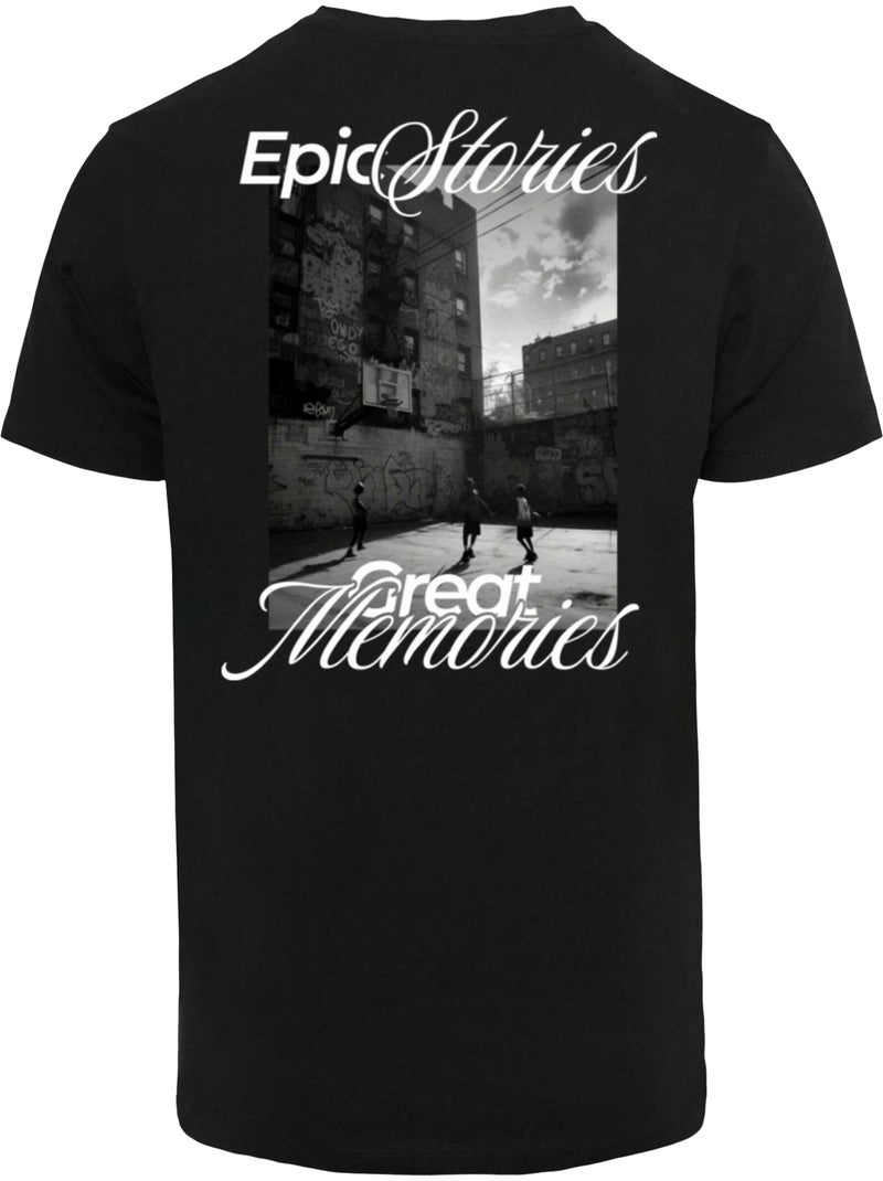Camiseta epic stories great memories para hombre - mister tee Negro - Kiabi