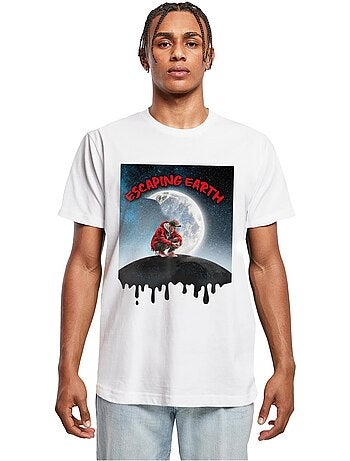 Camiseta escaping earth para hombre - mister tee