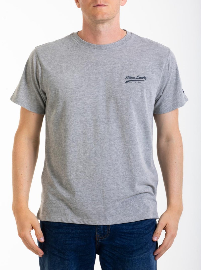 Camiseta Esencial en algodón SIGNAT1 'Rica Lewis' Gris - Kiabi