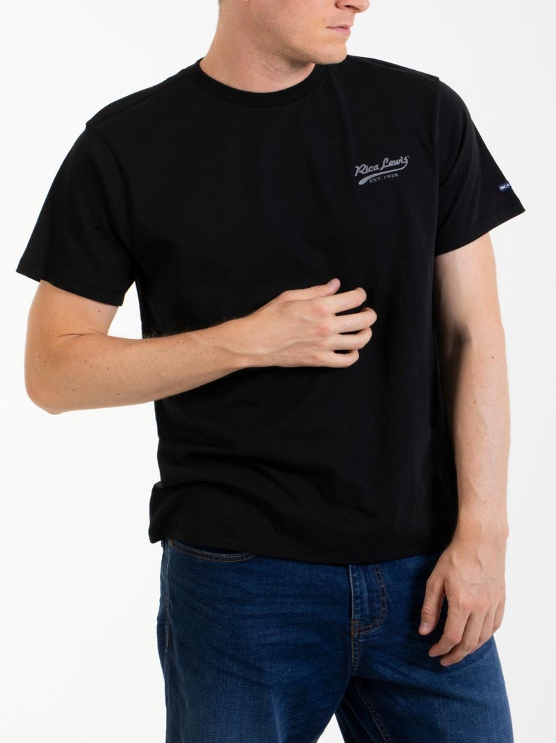 Camiseta Esencial en algodón SIGNAT1 'Rica Lewis' Negro - Kiabi
