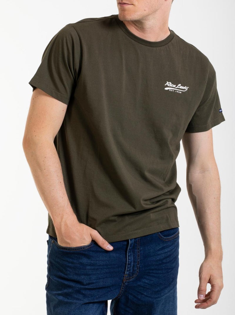 Camiseta Esencial en algodón SIGNAT1 'Rica Lewis' Verde - Kiabi