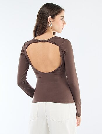 Camiseta espalda descubierta