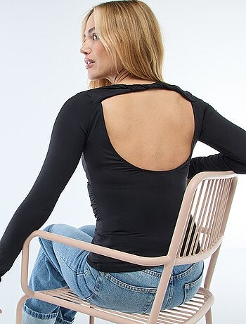 Camiseta espalda descubierta