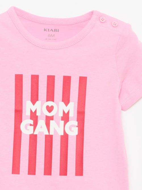 Camiseta especial Día de la Madre en punto de algodón - Kiabi
