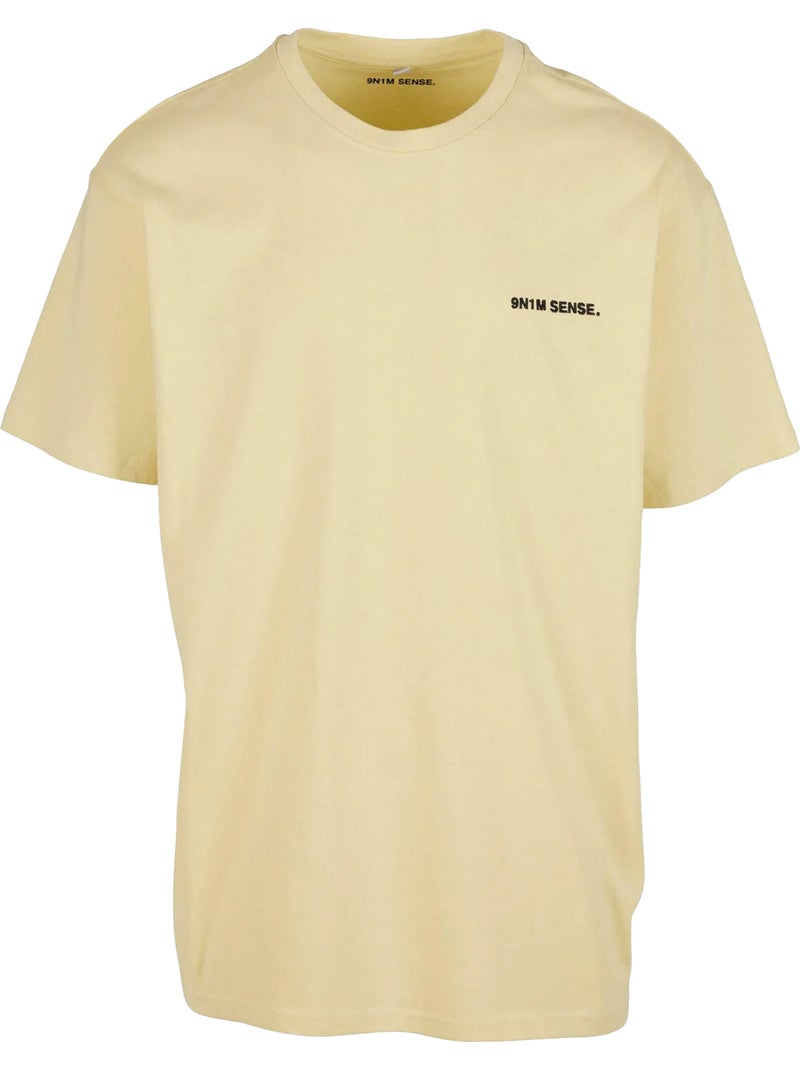 Camiseta essentials para hombre - 9n1m sense Amarillo claro - Kiabi