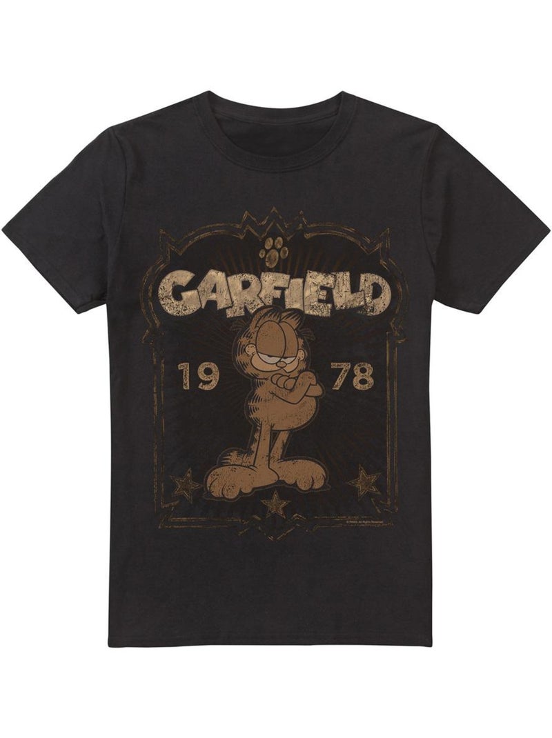 Camiseta est 1978 para hombre - garfield Negro - Kiabi