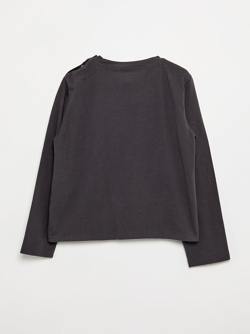 Camiseta estampada - colección fácil de poner Gris - Kiabi