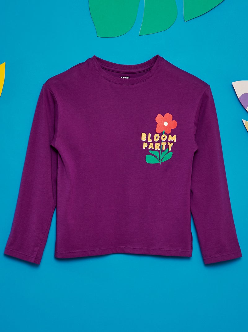 Camiseta estampada - Grafik Edition PURPURA - Kiabi