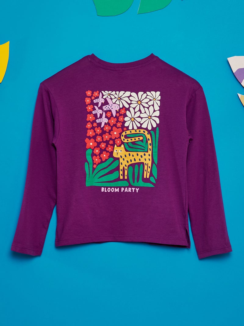 Camiseta estampada - Grafik Edition PURPURA - Kiabi