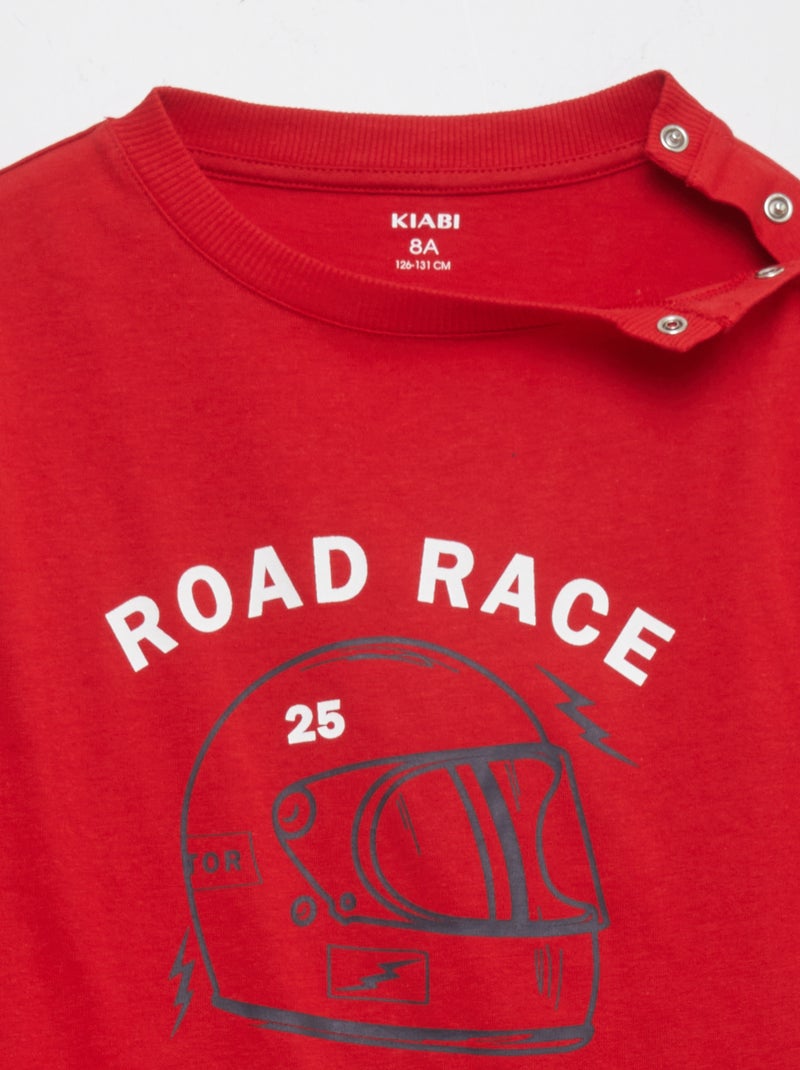 Camiseta estampada - So Easy ROJO - Kiabi