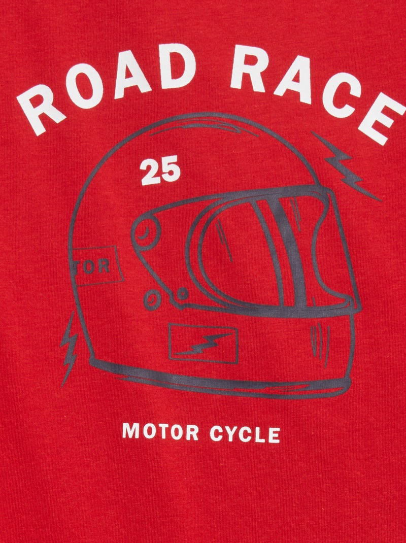 Camiseta estampada - So Easy ROJO - Kiabi