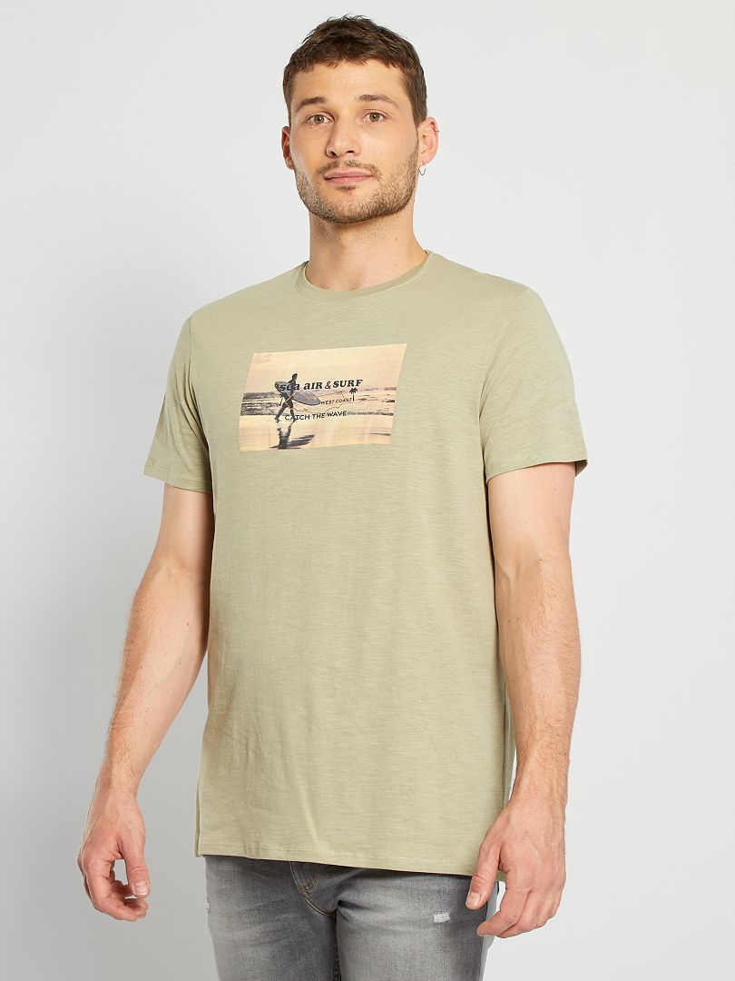 Camiseta estampada +1,90 m VERDE - Kiabi