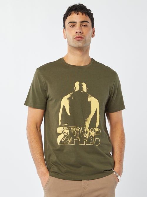 Camiseta estampada '2Pac' - Kiabi