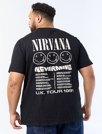 Camiseta estampada a doble cara 'Nirvana'