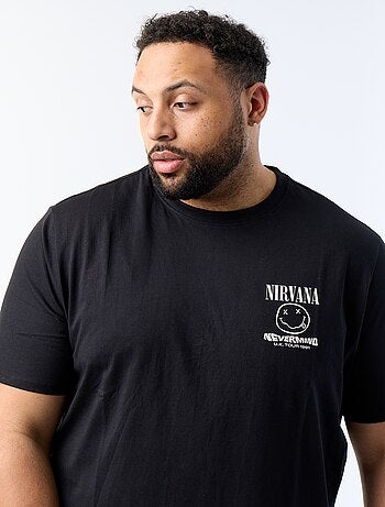 Camiseta estampada a doble cara 'Nirvana'