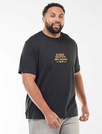 Camiseta estampada 'AC/DC' de manga corta