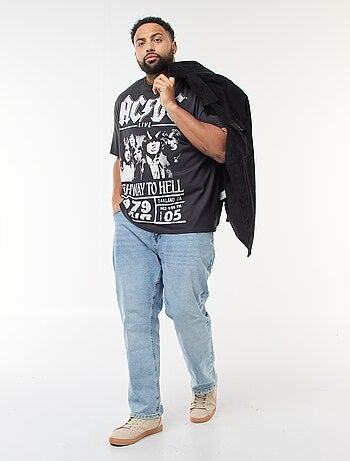 Camiseta estampada 'AC/DC' de manga corta