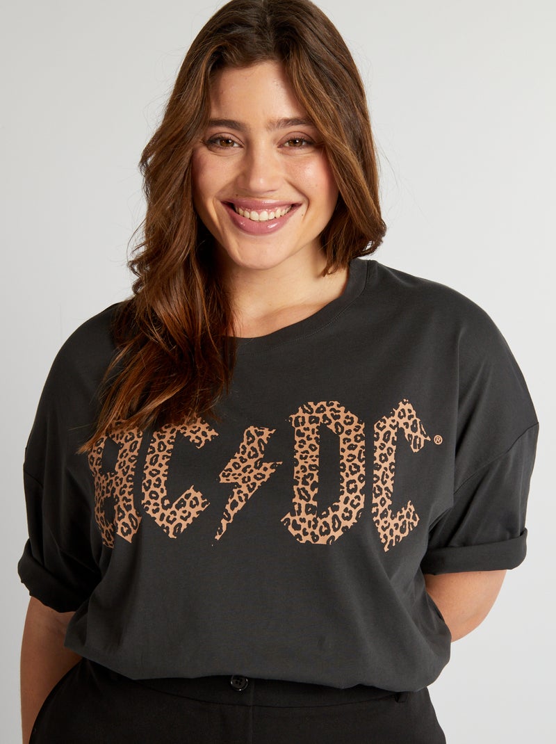Camiseta estampada 'ACDC' NEGRO - Kiabi