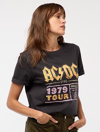 Camiseta estampada 'AC/DC'